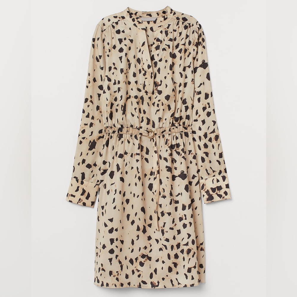 H&M V-Neck Shirt Dress Size XXS